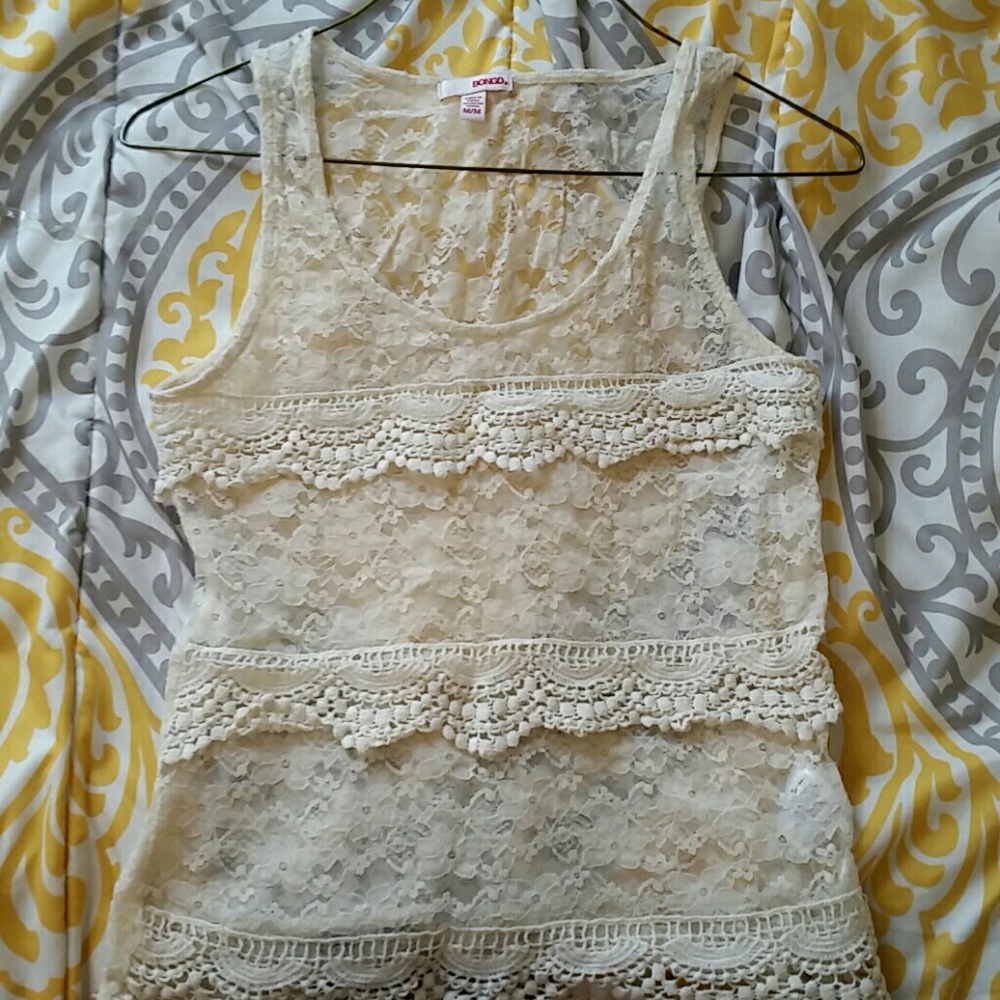 Lace dressy tank
